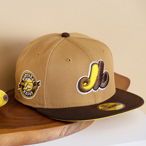NEW ERA 59FIFTY BANANA BREAD PACK - MONTREAL EXPOS - 25TH ANNIVERSARY PATCH